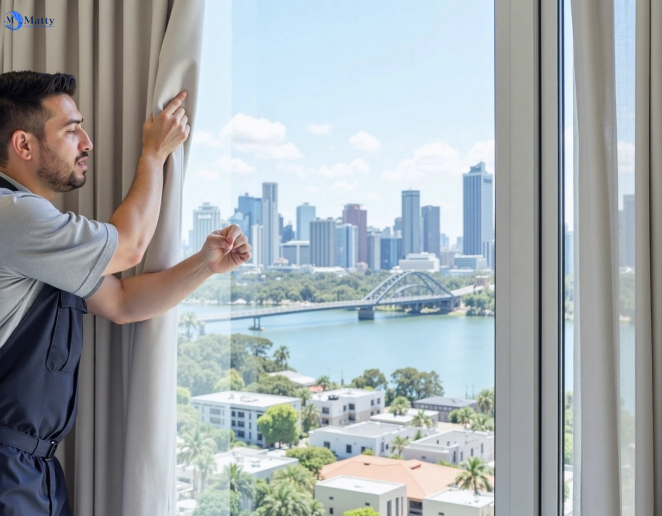 Professional curtain steam cleaning service rozelle-nsw QLD by Matty Curtain Cleaning